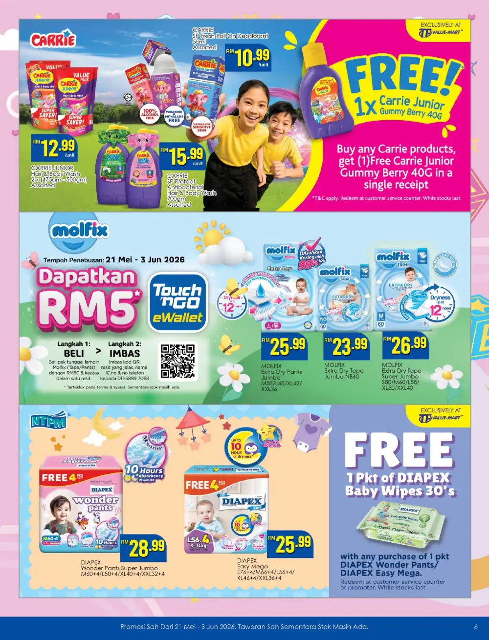 TF Value-Mart Baby & Kids Fair Deals Up to 50% Off page 6
