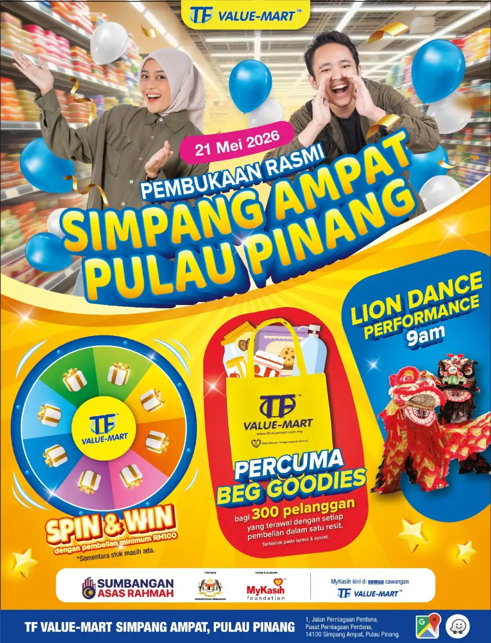 TF Value-Mart Simpang Ampat Grand Opening Offers page 1