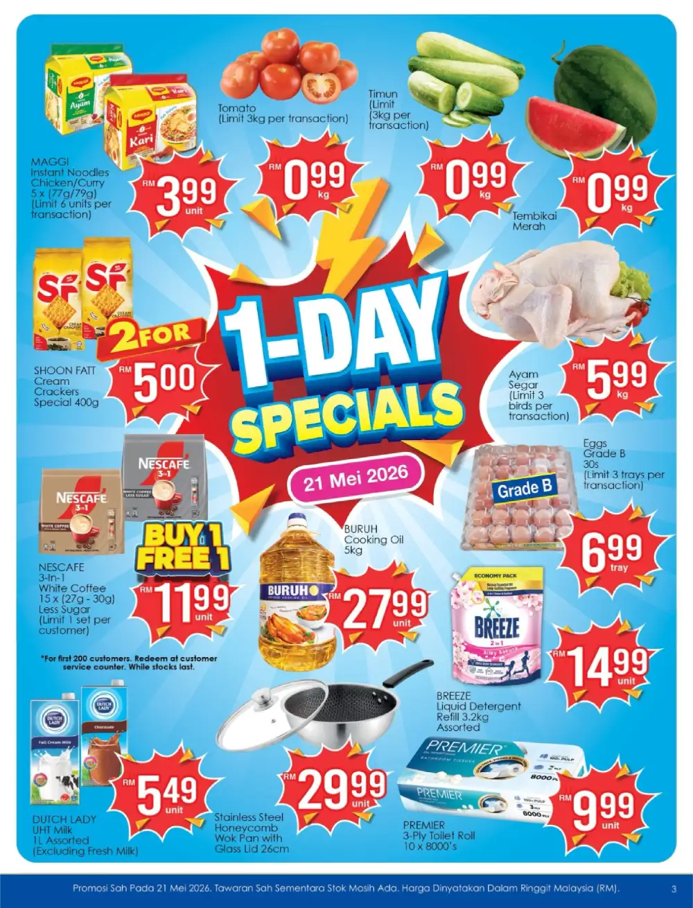 TF Value-Mart Simpang Ampat Grand Opening Offers page 3