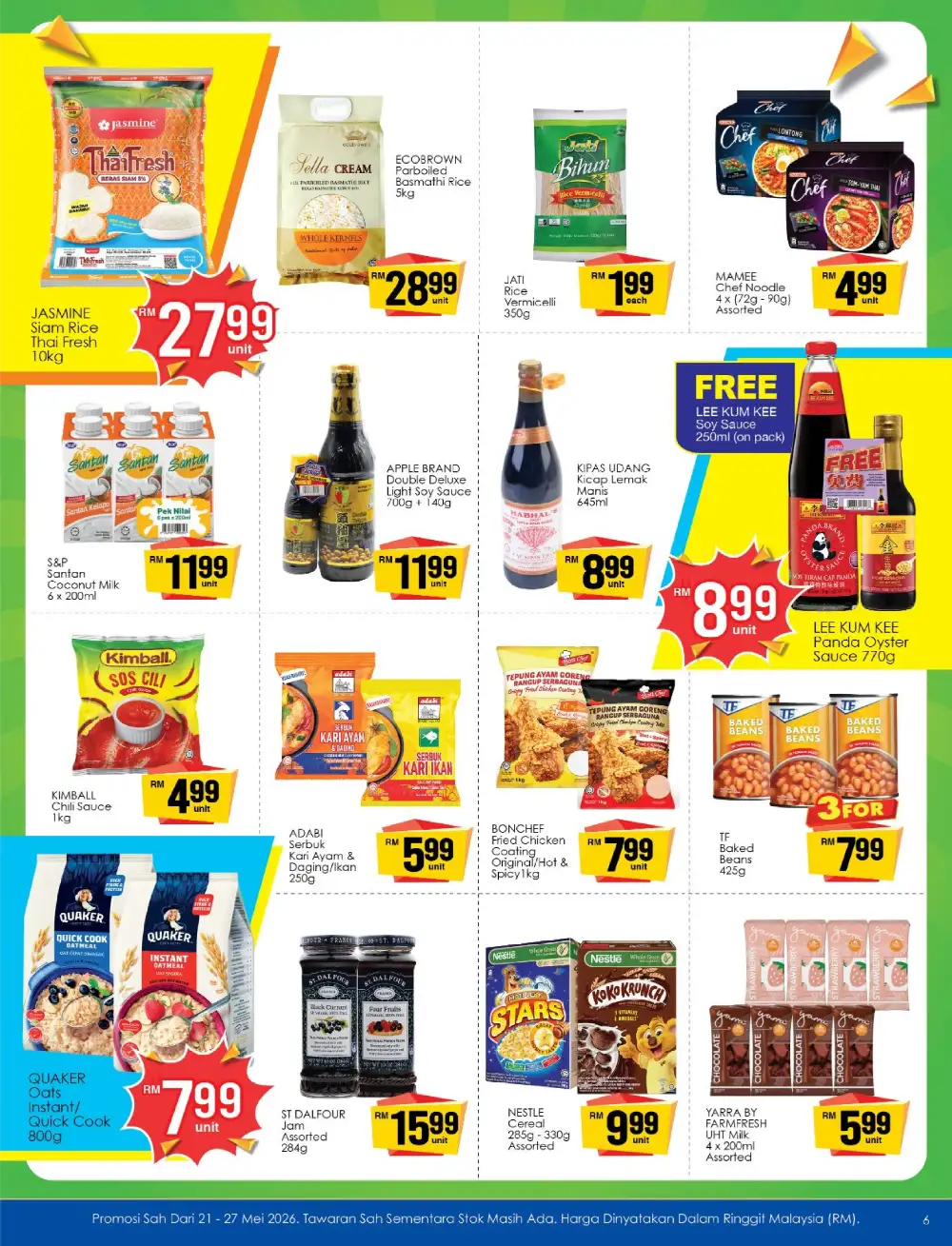 TF Value-Mart Simpang Ampat Grand Opening Offers page 6