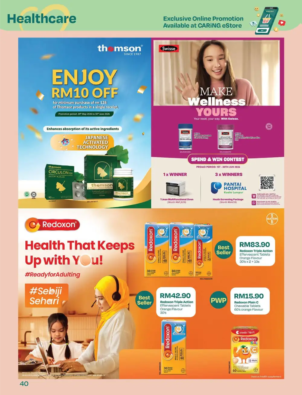 CARiNG Pharmacy Mid-Year Sale Up to 70% Off page 40