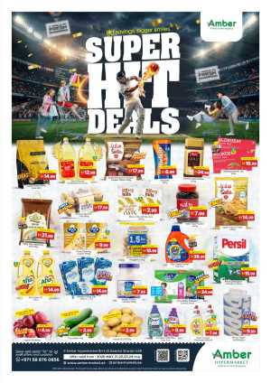 Amber Super Hit Deals Up to 50% Off | May 2026 flyer cover