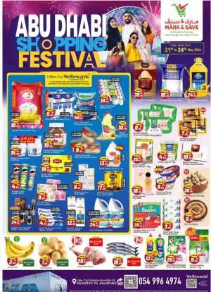 Mark & Save Abu Dhabi Festival Offers flyer cover