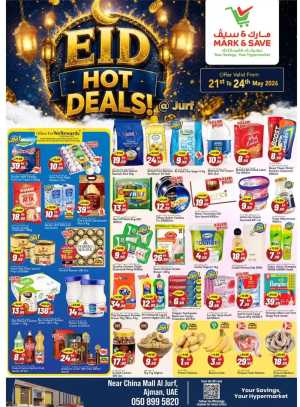 Mark & Save Jurf Eid Hot Deals Up to 50% Off flyer cover