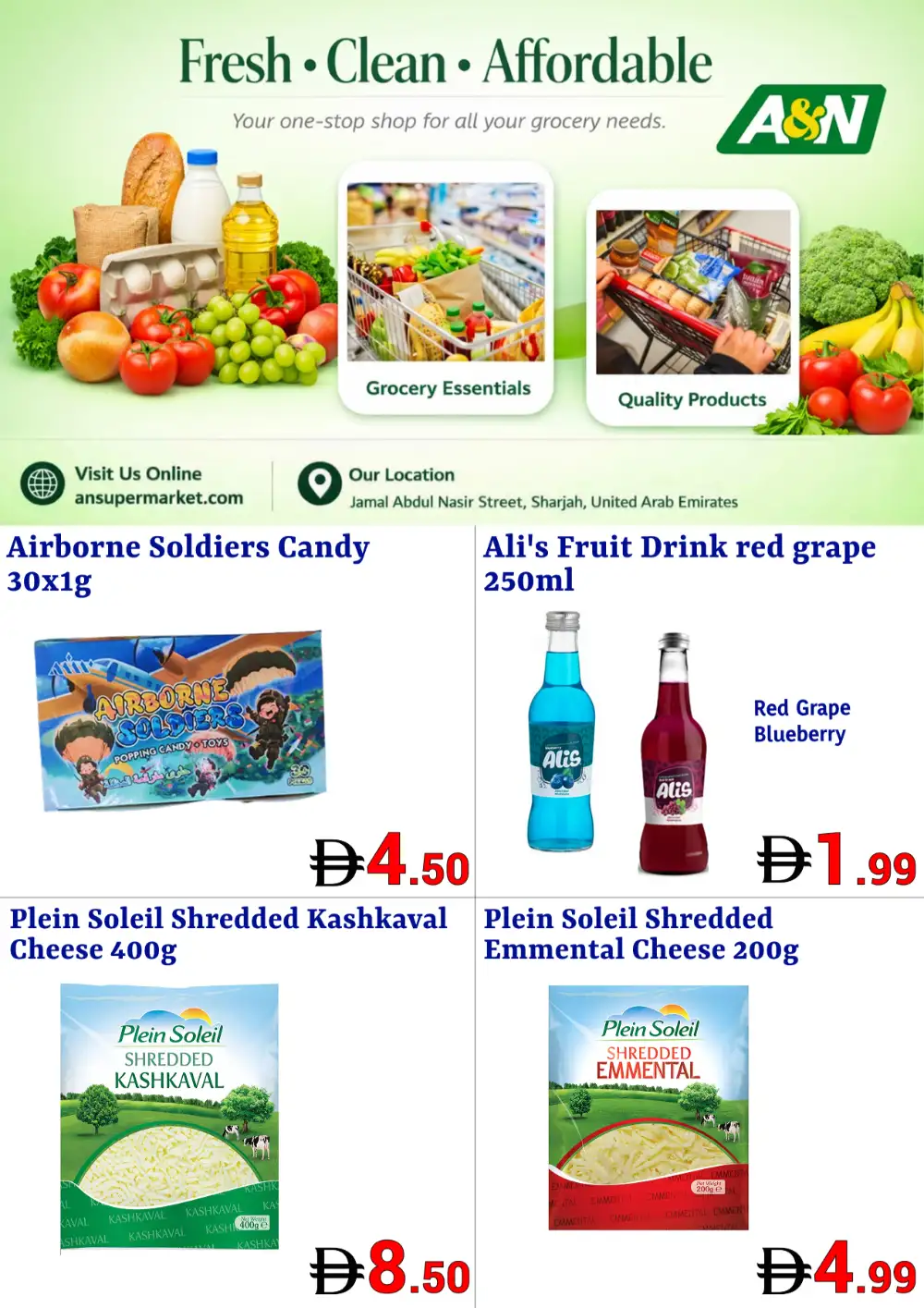 A&N Supermarket Grocery Deals Sharjah UAE page 1