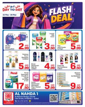 Day To Day Al Nahda Flash Deal Up to 70% Off | May 2026 flyer cover