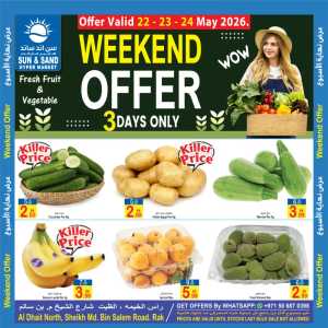 Sun & Sand Weekend Offer Deals 2026 flyer cover