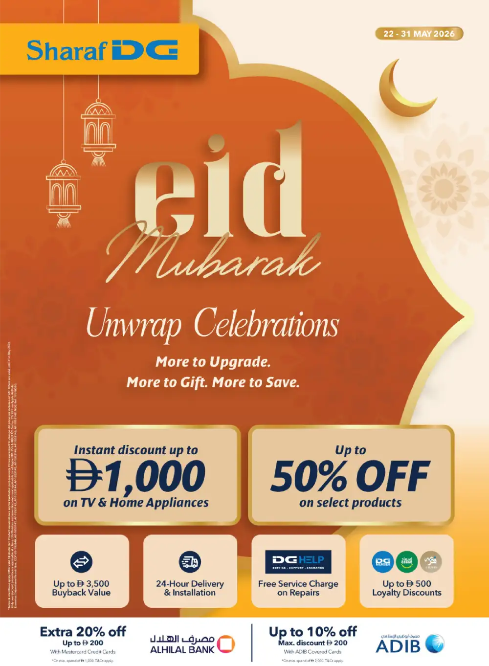 Sharaf DG Eid Sale 2026 – Up to 50% OFF page 1