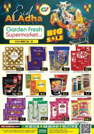 Garden Fresh Eid Al Adha Flyer & Deals 2026 flyer cover