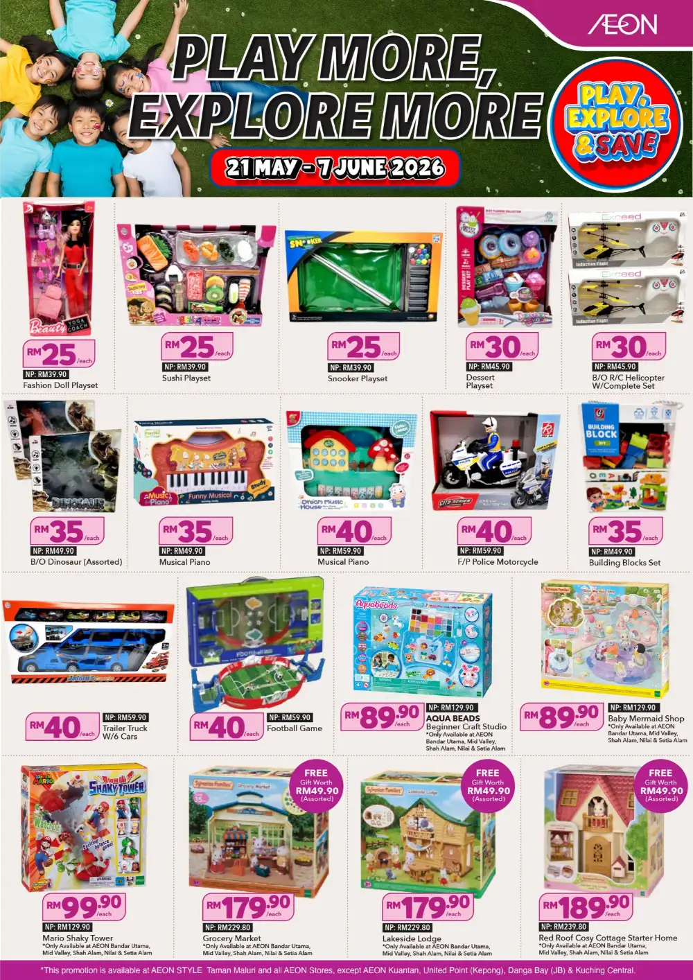 AEON Adventure Ready Picks Kids & Camping Deals page 6