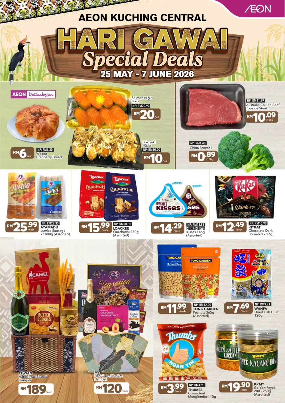 AEON Kuching Central Hari Gawai Special Deals page 1