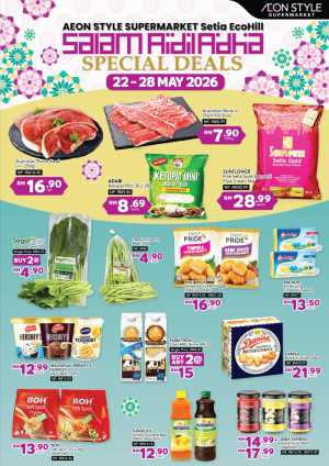 AEON Setia EcoHill Aidiladha Grocery Deals 2026 flyer cover