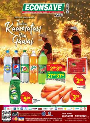 Econsave Kuching Kaamatan Gawai Deals 2026 flyer cover