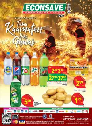 Econsave Sabah Kaamatan Gawai Deals 2026 flyer cover