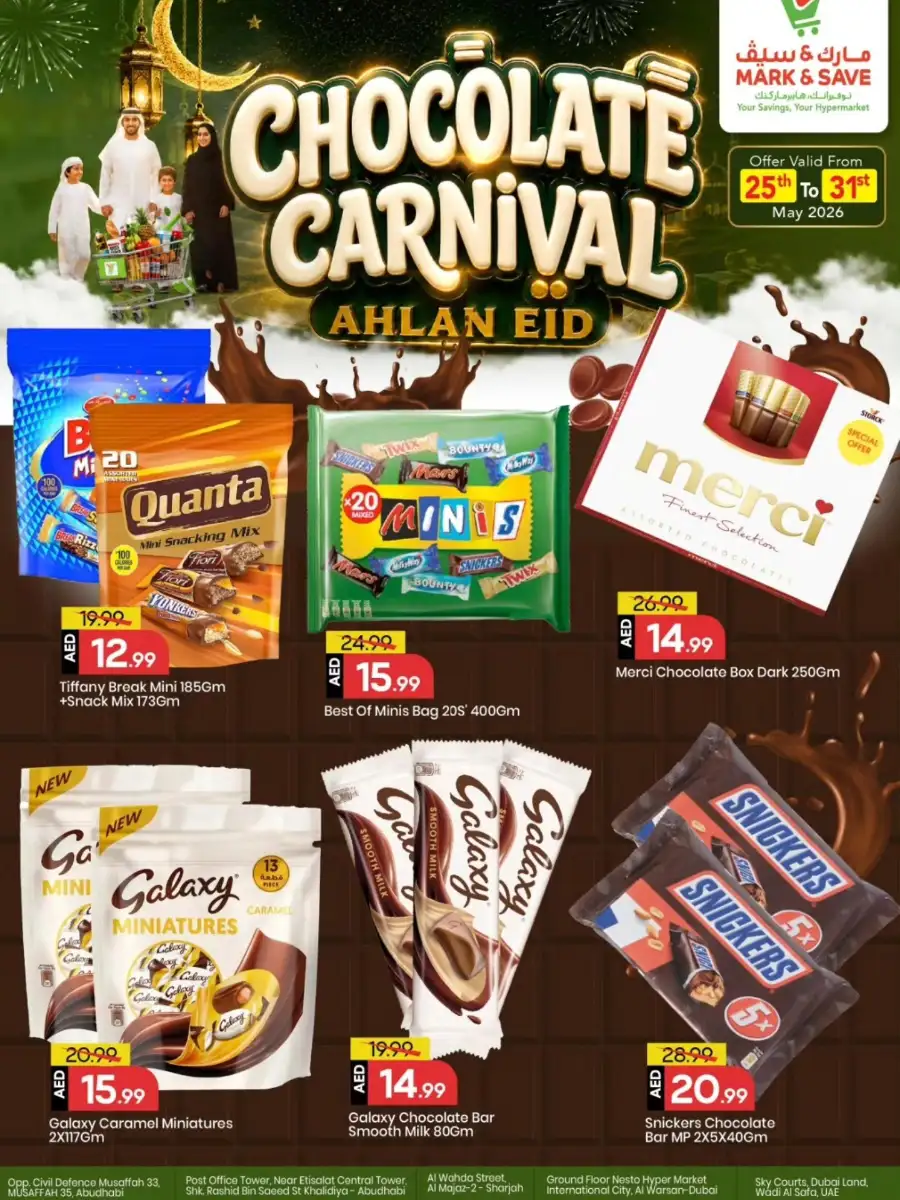 Märk & Save Chocolate Carnival Eid Offers 2026 page 1