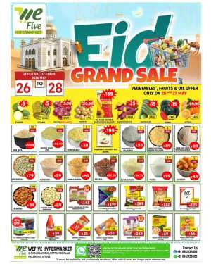 We Five Hypermarket Eid Grand Sale 2026 – Latest Offers flyer cover