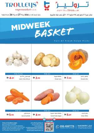 Midweek basket flyer cover
