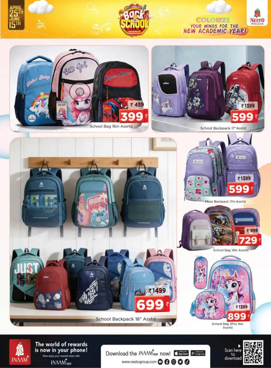 Nesto Back to School Offers 2026 | Bags & Stationery Deals page 2