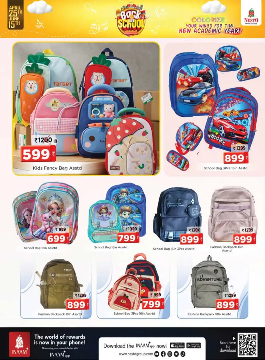 Nesto Back to School Offers 2026 | Bags & Stationery Deals page 3