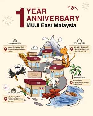 MUJI Malaysia Anniversary Promotion | Free Jute Bag Offer flyer cover