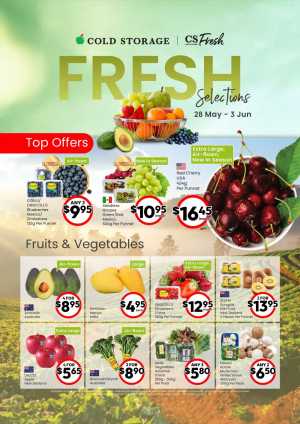 Cold Storage Fresh Selections | Fruit & Vegetable Deals 2026 flyer cover