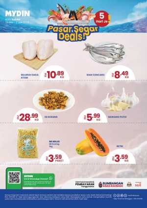 MYDIN Sabah Pasar Segar Deals | Fresh Market Offers flyer cover