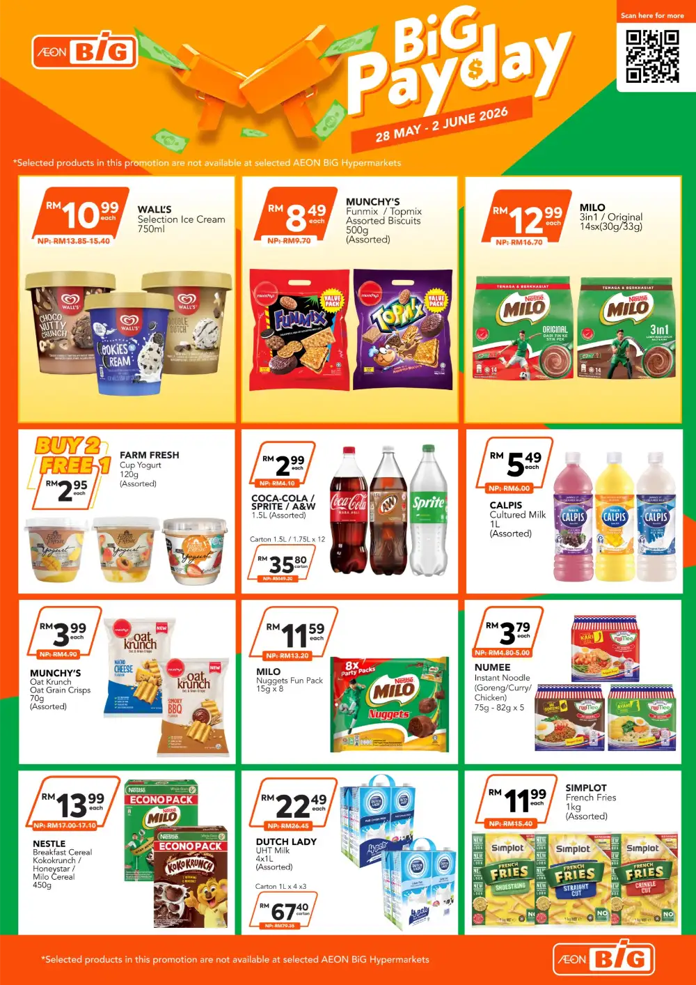 AEON BiG Payday Sale 2026 | Milo, Coca-Cola & More Deals page 1