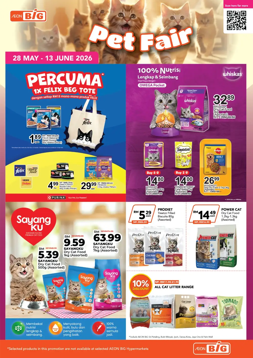 AEON BiG Pet Fair 2026 | Cat & Pet Food Deals Until 13 June page 1