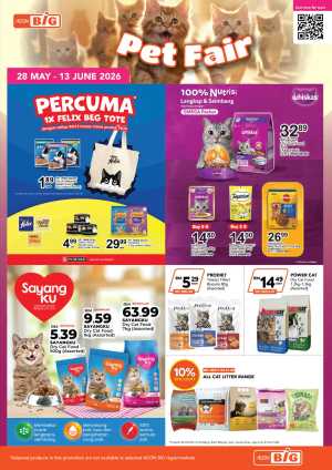 AEON BiG Pet Fair 2026 | Cat & Pet Food Deals Until 13 June flyer cover
