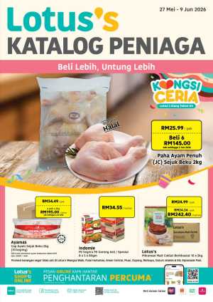 Lotus's Katalog Peniaga 2026 | Wholesale Deals Until 9 June flyer cover