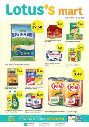 Lotus's Mart Promotion 2026 | Grocery Deals Until 10 June flyer cover