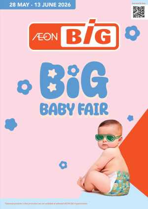 AEON BiG Baby Fair 2026 | Baby Care Deals Until 13 June flyer cover