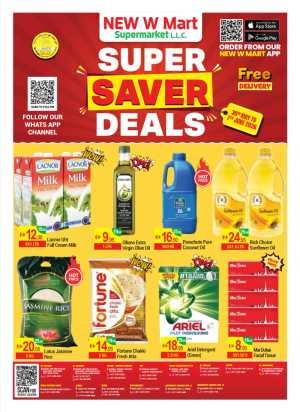 New W Mart Super Saver Deals Dubai | Till 7 June flyer cover