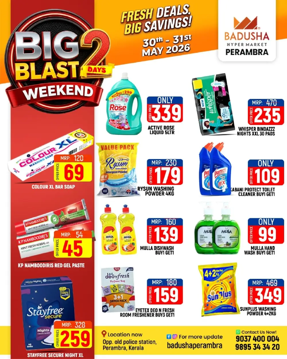 Badusha Hyper Market Perambra Big Blast Weekend Offers page 7