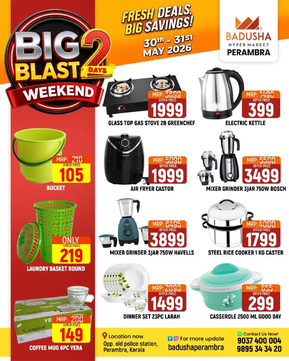 Badusha Hyper Market Perambra Big Blast Weekend Offers page 9
