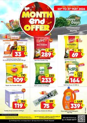 Happy 7 Days Month End Budget Deal | Live Offers flyer cover