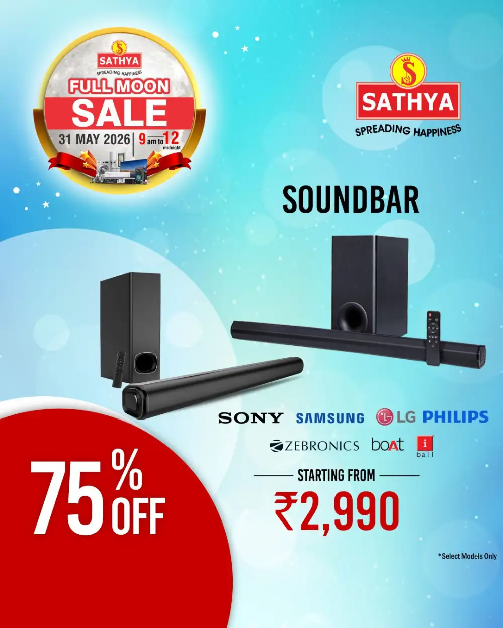 Sathya Full Moon Sale 2026 | ACs from ₹29,990 & TVs from ₹5,490 page 28