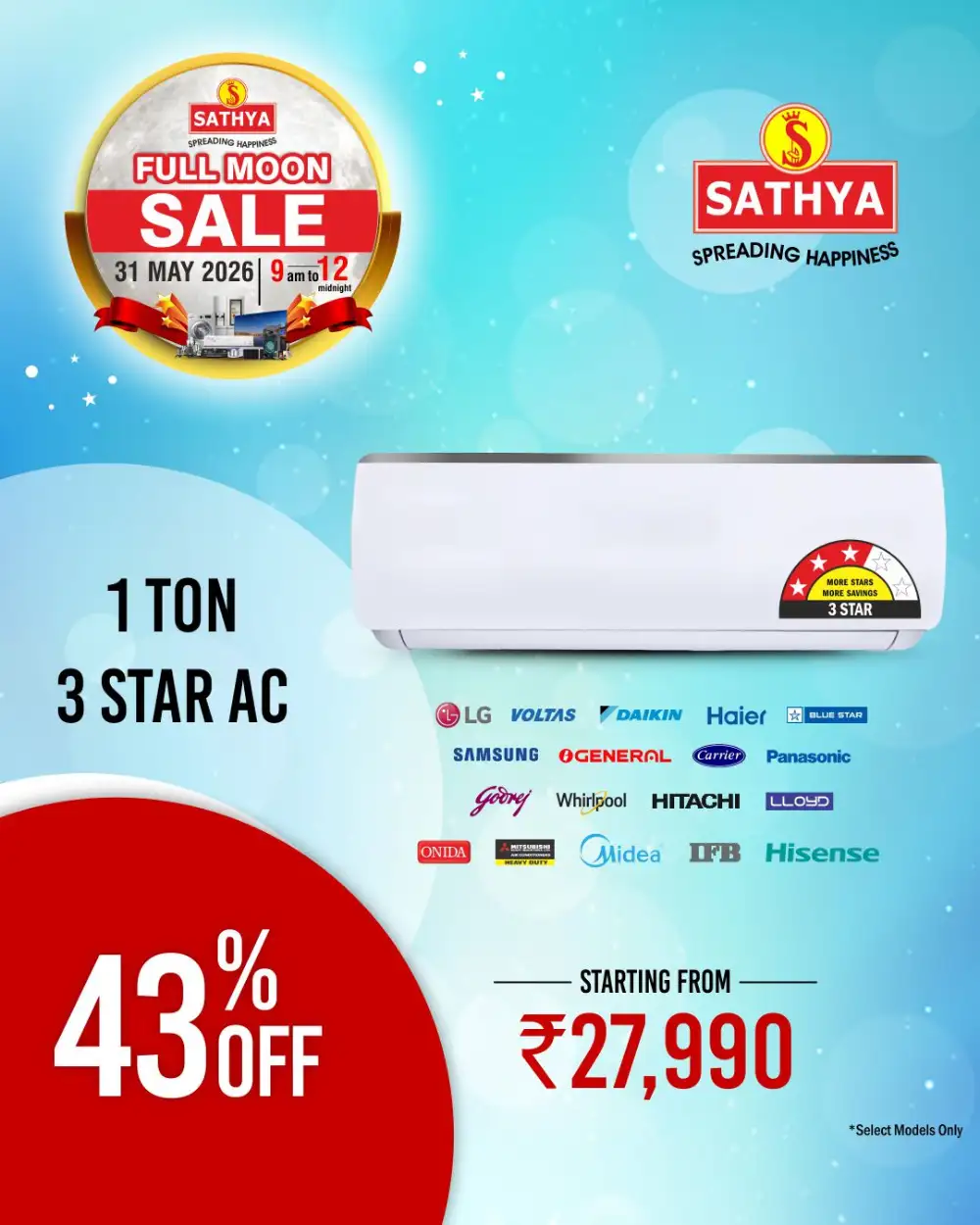 Sathya Full Moon Sale 2026 | ACs from ₹29,990 & TVs from ₹5,490 page 3