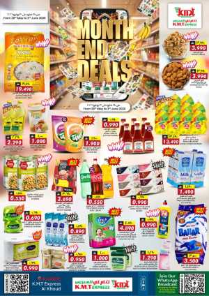 K.M.T Express Al Khoud Month End Deals – Until June 3 flyer cover