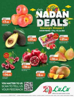 LuLu Saudi Nadan Deals – Fresh Fruits Offers Until June 2 flyer cover