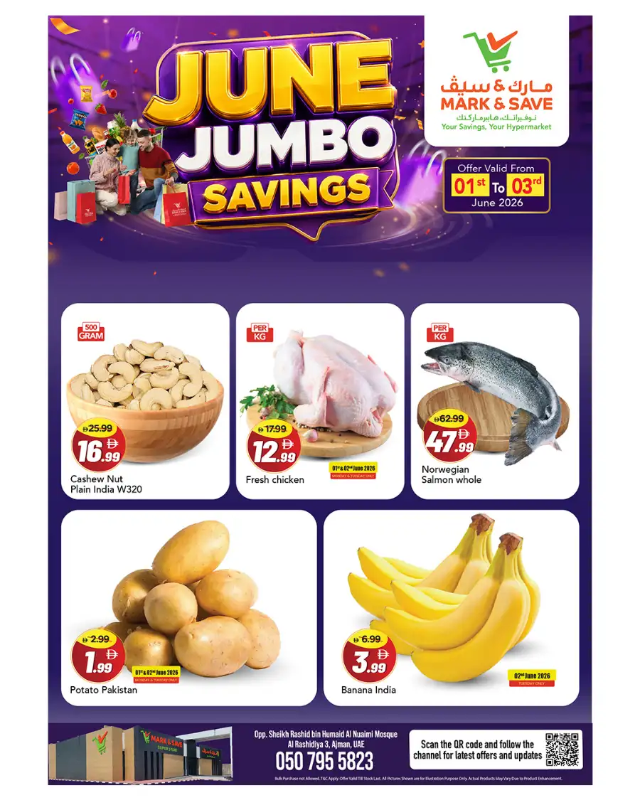 Mark & Save June Jumbo Savings Flyer 2026 – 3 Days Only page 1