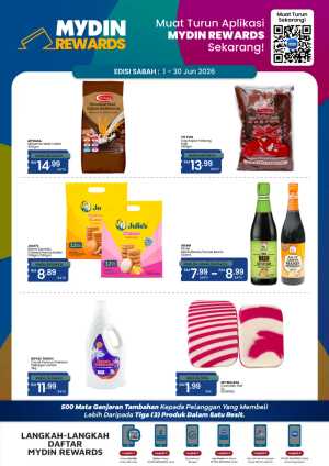 MYDIN Rewards Promotion June 2026 flyer cover