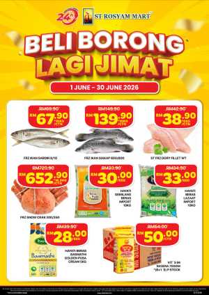 ST Rosyam Mart Beli Borong Promotion June 2026 flyer cover