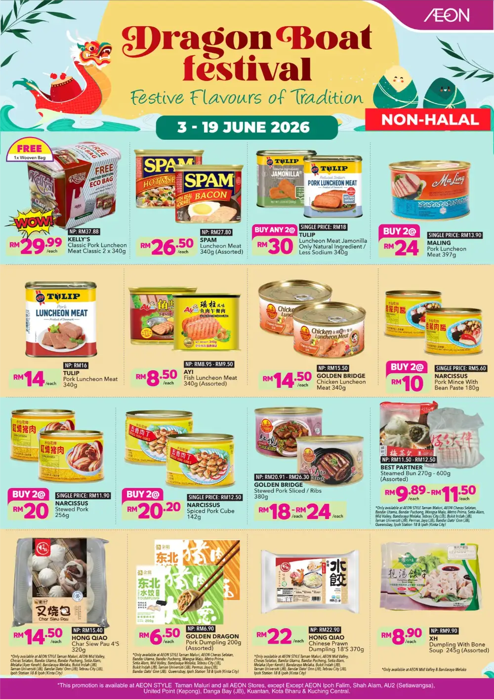 AEON Malaysia Dragon Boat Festival Non Halal Food Promo page 2