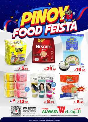 Al Wafa Hypermarket Pinoy Food Fiesta Deals flyer cover