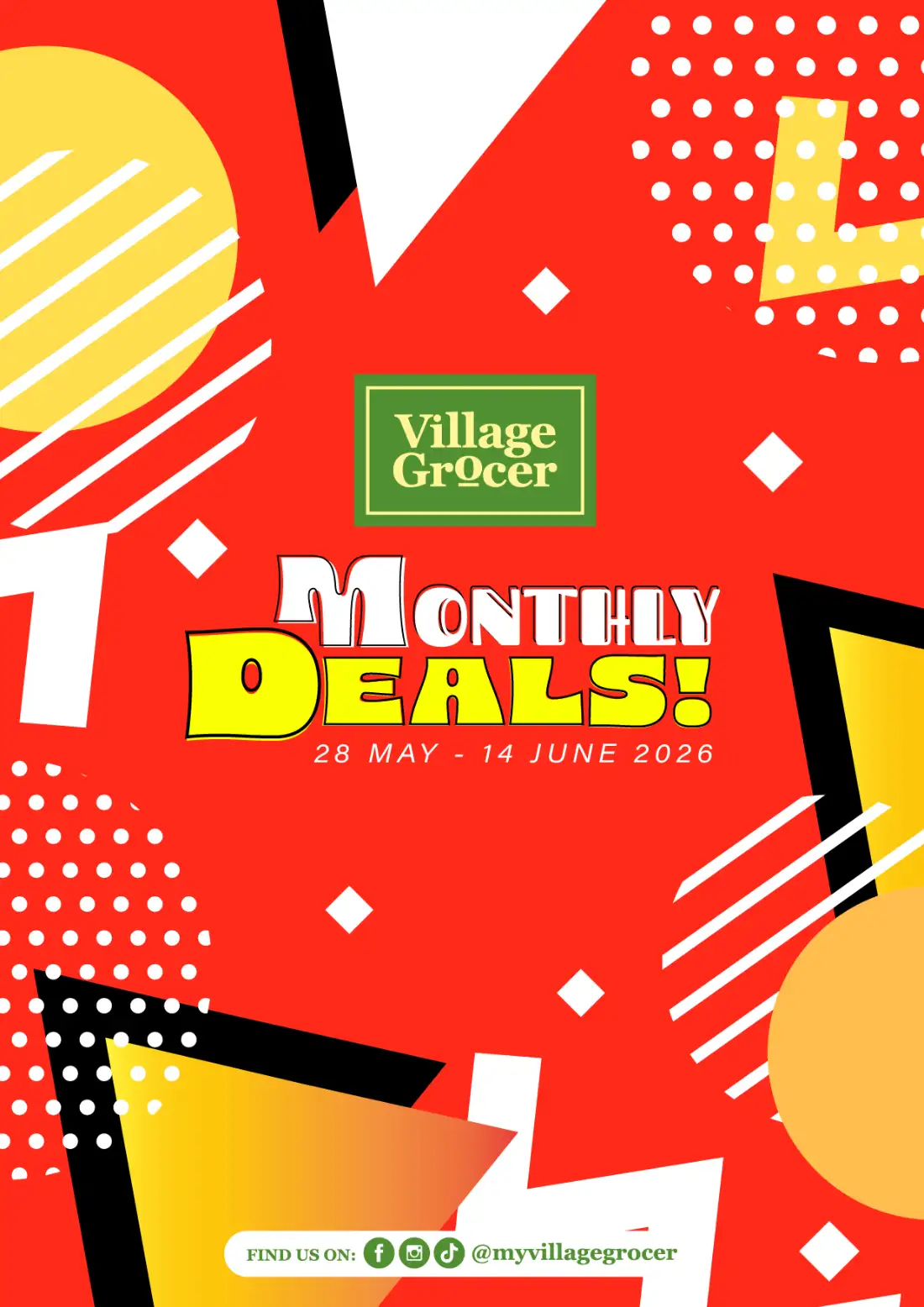 Village Grocer Monthly Deals June 2026 page 1