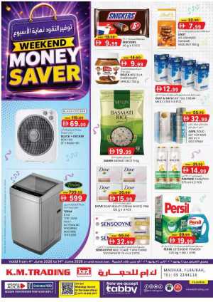 KM Trading Fujairah Weekend Money Saver Offers June 2026 flyer cover