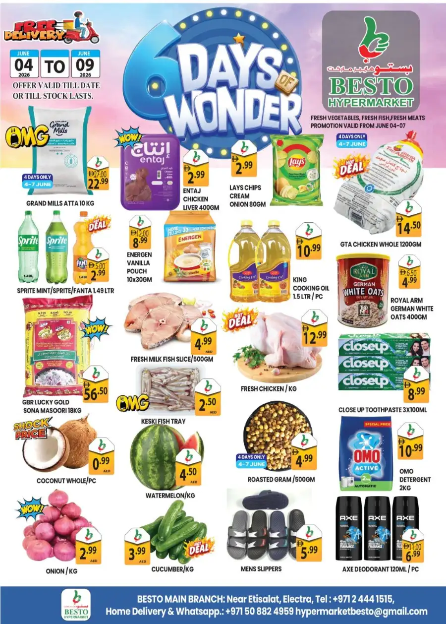 Besto Hypermarket 6 Days of Wonder Offers June 2026 page 1