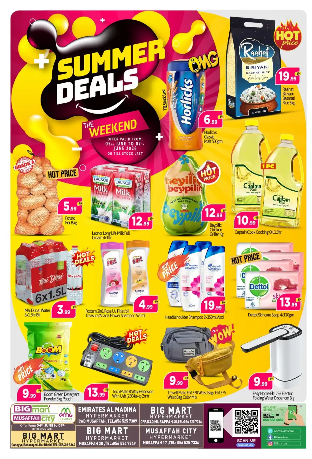 BIGmart Mussafah Summer Deals Weekend Promotion | View Catalogue page 1
