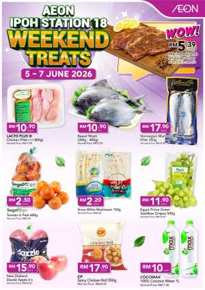 AEON Weekend Treats Promo flyer cover